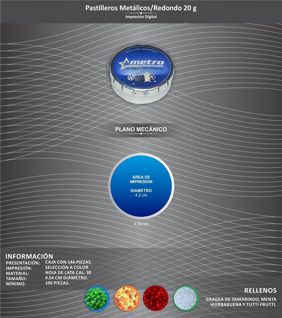 pastillero redondo 20g
