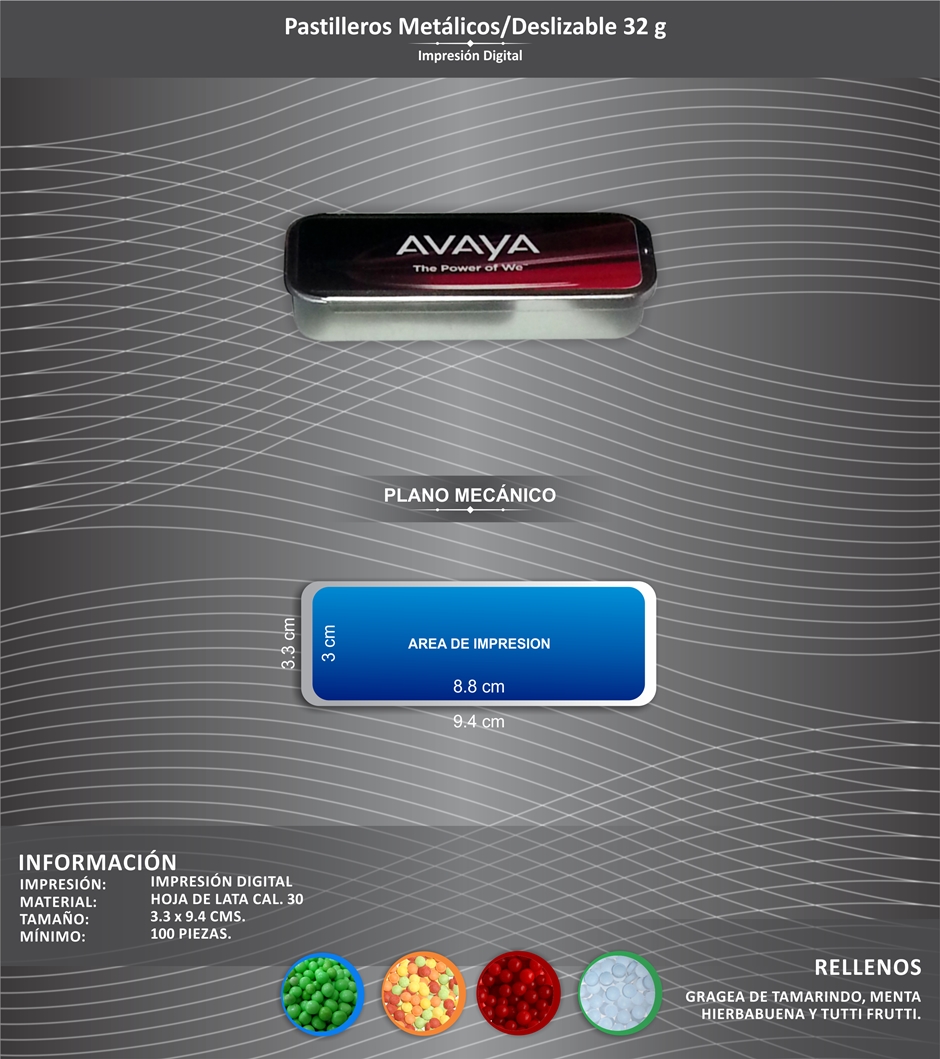pastillero deslizable 32g